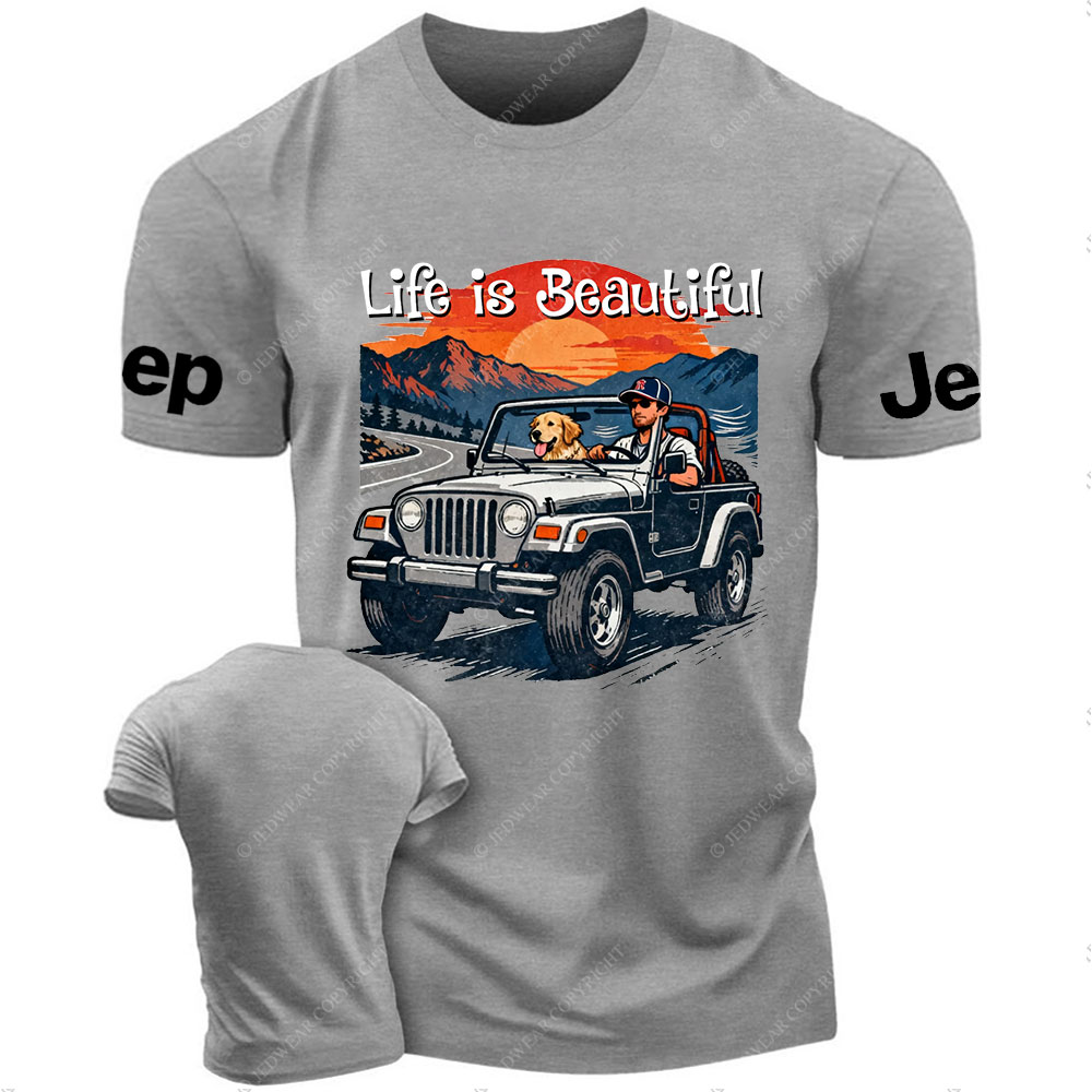 Jp Dog Life is Beautiful T-Shirt