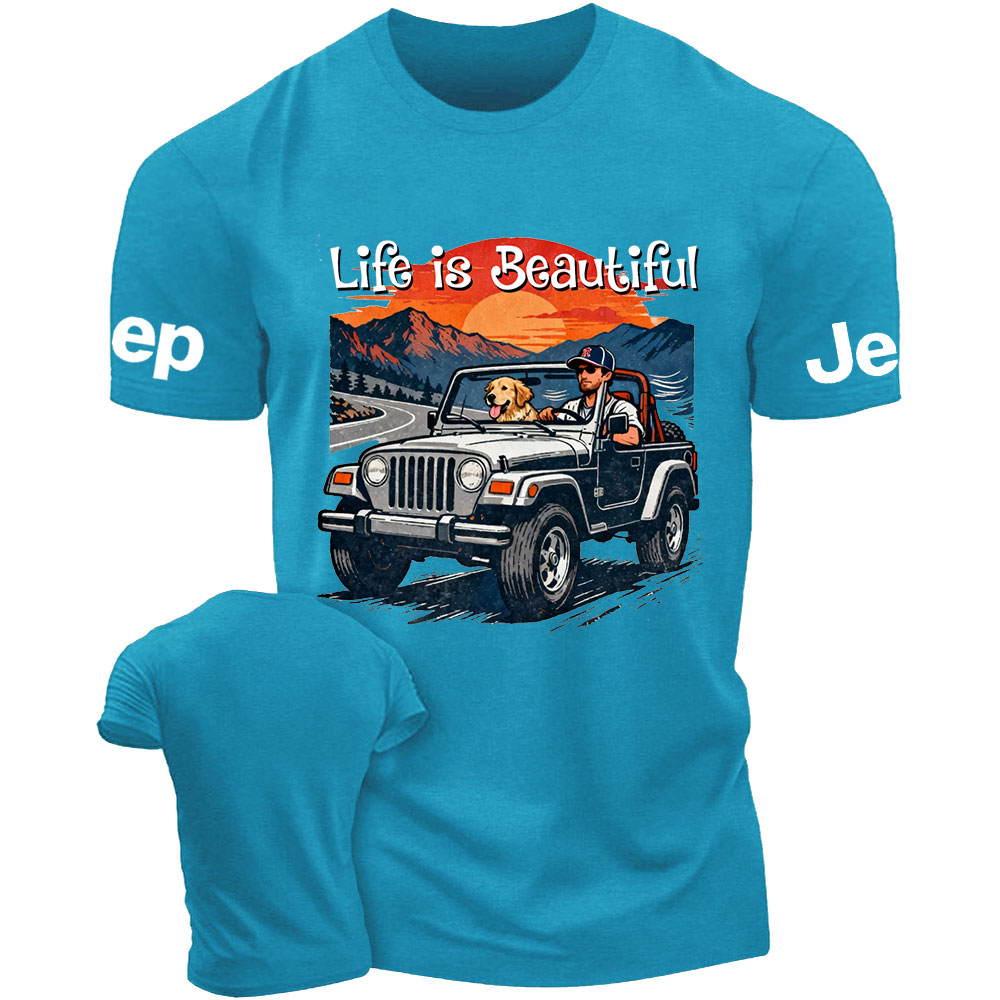 Jp Dog Life is Beautiful T-Shirt