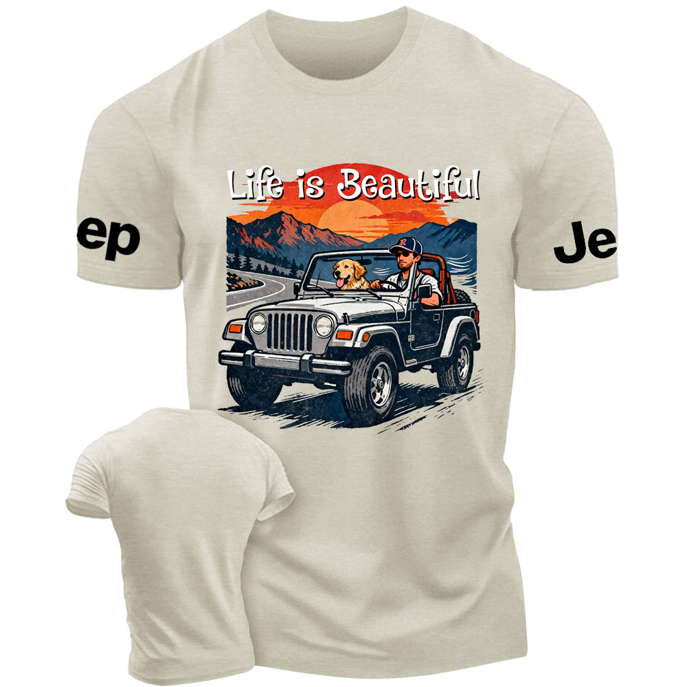 Jp Dog Life is Beautiful T-Shirt