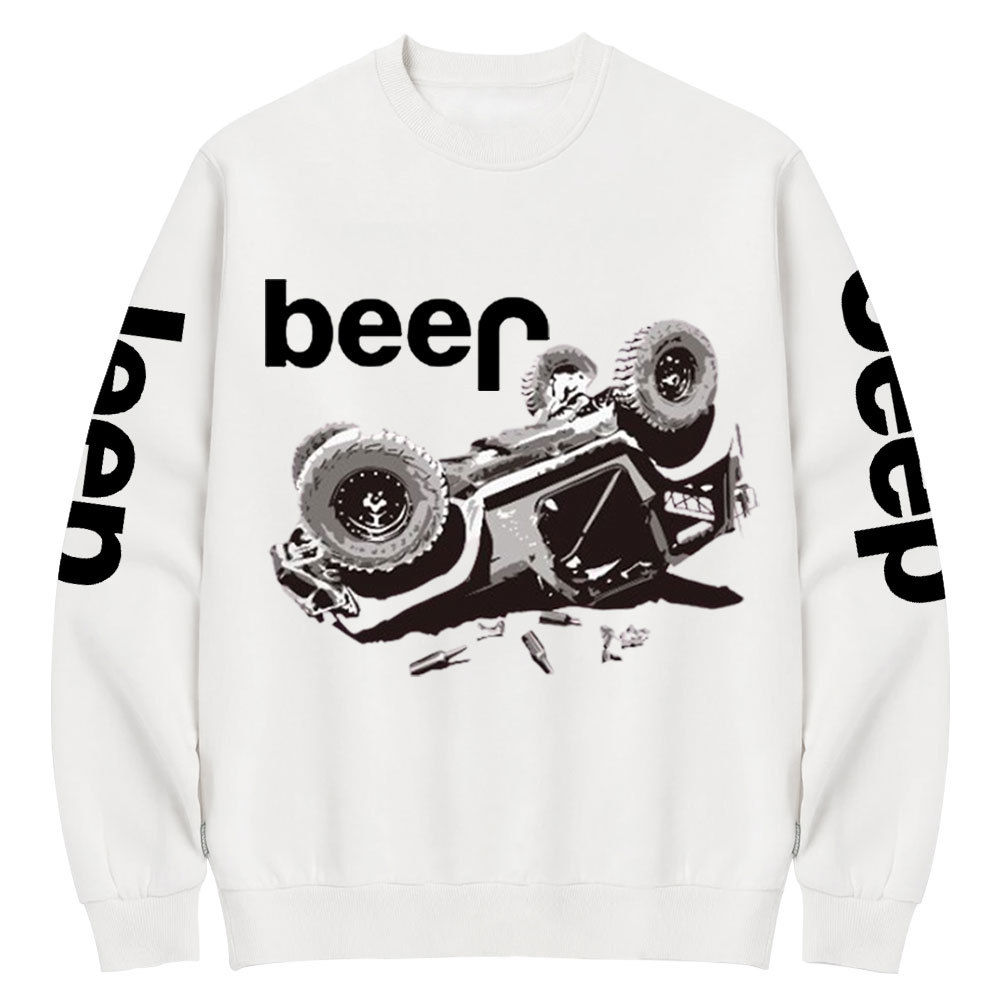 Funny Beer Overturn Jp Offroad Crew Neck Sweatshirt