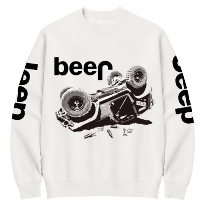 Funny Beer Overturn Jp Offroad Crew Neck Sweatshirt