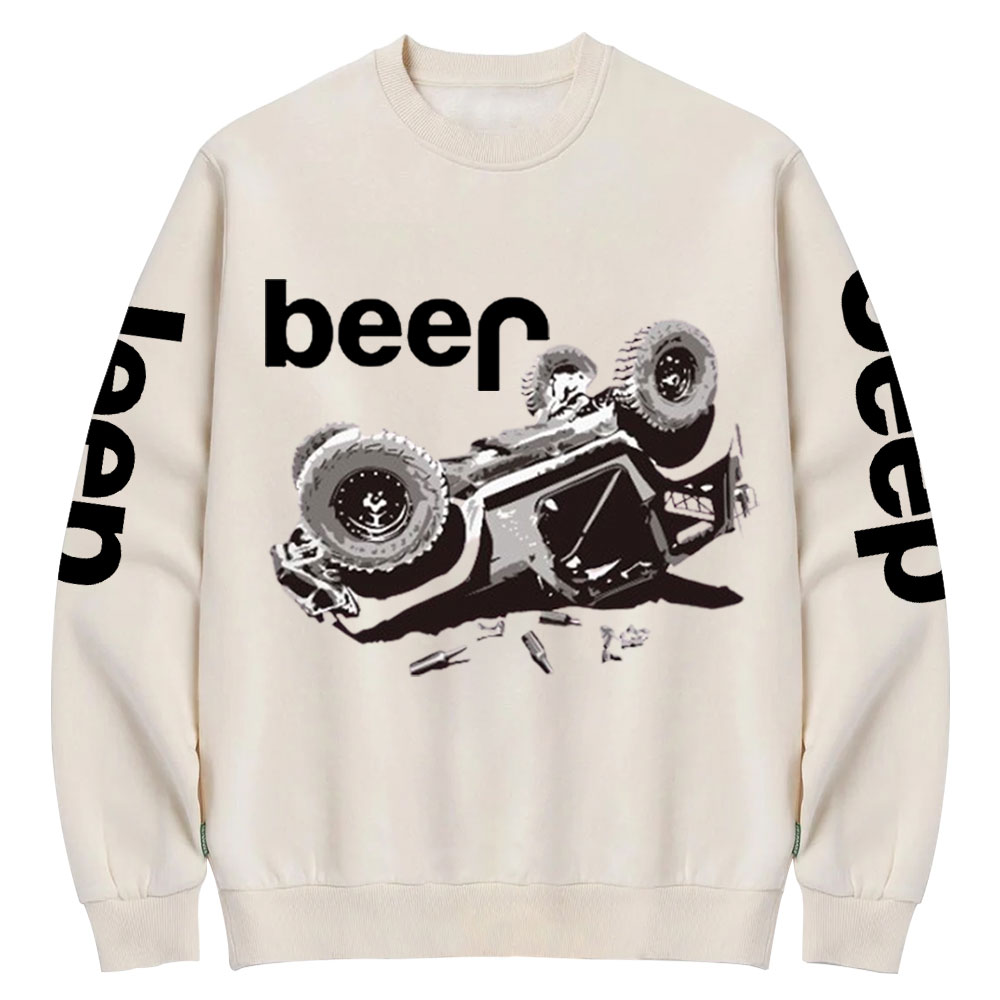 Funny Beer Overturn Jp Offroad Crew Neck Sweatshirt