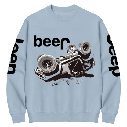 Funny Beer Overturn Jp Offroad Crew Neck Sweatshirt