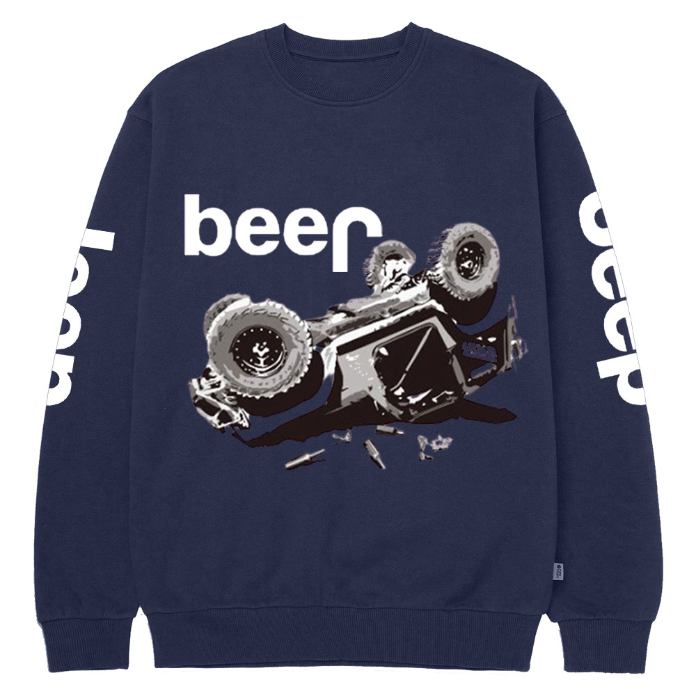 Funny Beer Overturn Jp Offroad Crew Neck Sweatshirt