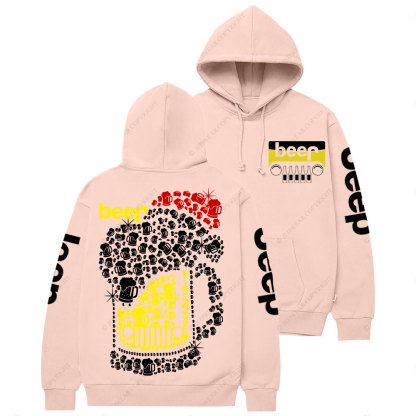 Jp beer Merry Christmas Hat Bling Casual Hoodie