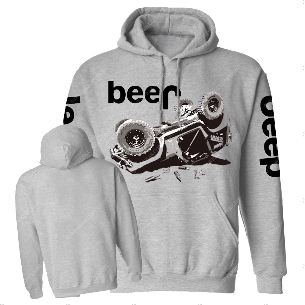 Funny Beer Overturn Jp Offroad Casual Hoodie