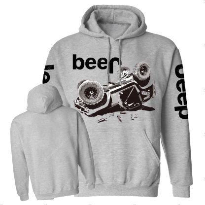 Funny Beer Overturn Jp Offroad Casual Hoodie