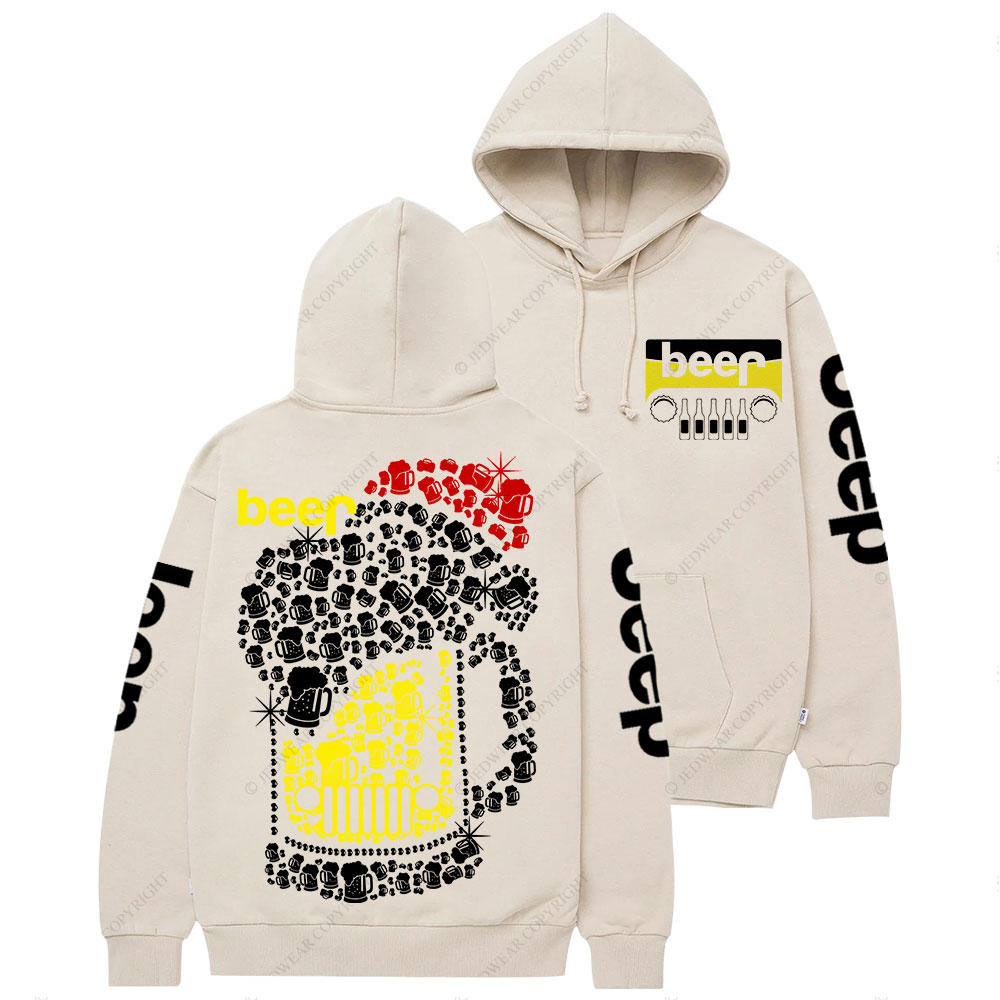 Jp beer Merry Christmas Hat Bling Casual Hoodie