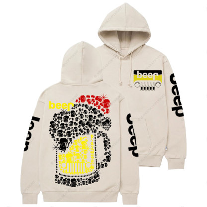 Jp beer Merry Christmas Hat Bling Casual Hoodie