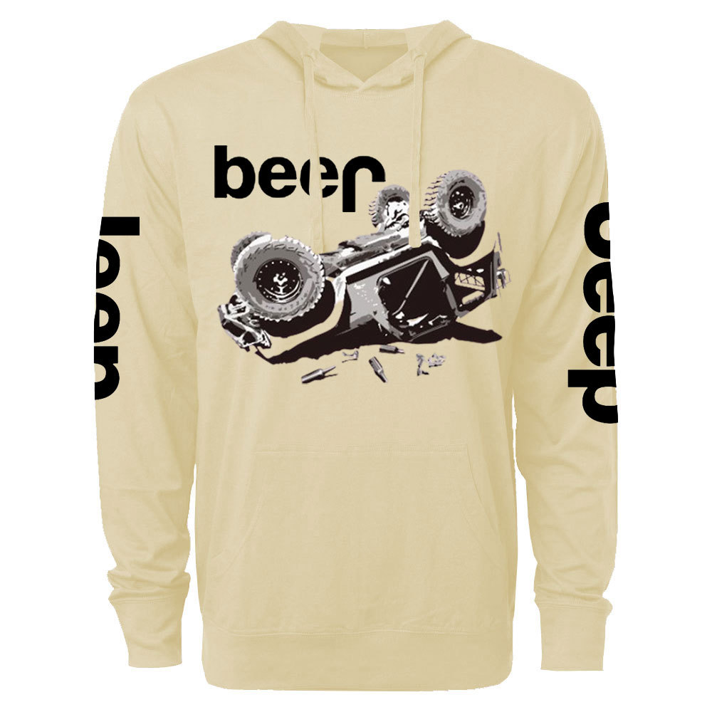 Funny Beer Overturn Jp Offroad Oversized Lightweight Hoodie
