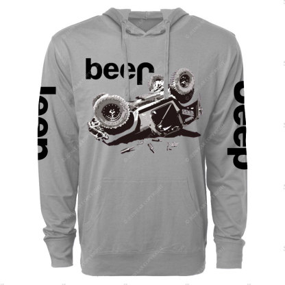Funny Beer Overturn Jp Offroad Oversized Lightweight Hoodie