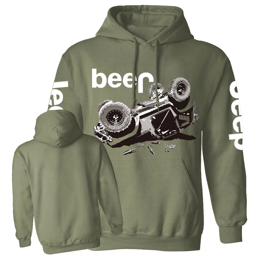Funny Beer Overturn Jp Offroad Casual Hoodie
