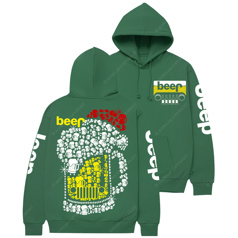 Jp beer Merry Christmas Hat Bling Casual Hoodie