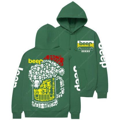 Jp beer Merry Christmas Hat Bling Casual Hoodie