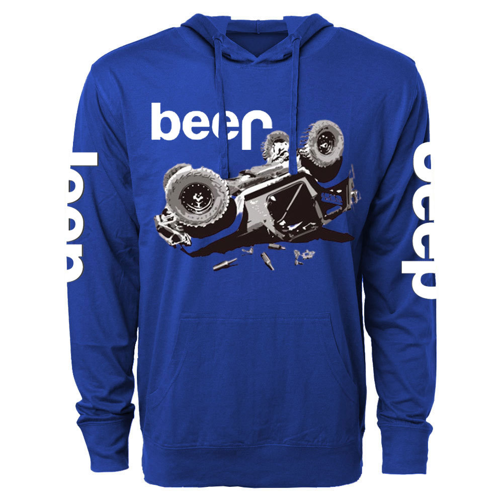 Funny Beer Overturn Jp Offroad Oversized Lightweight Hoodie