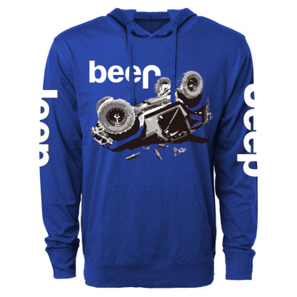Funny Beer Overturn Jp Offroad Oversized Lightweight Hoodie