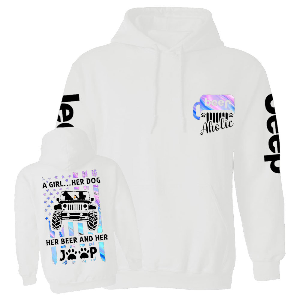 Jp Dog Beer Aholic Casual Hoodie
