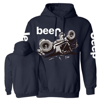 Funny Beer Overturn Jp Offroad Casual Hoodie