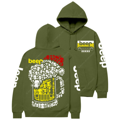 Jp beer Merry Christmas Hat Bling Casual Hoodie
