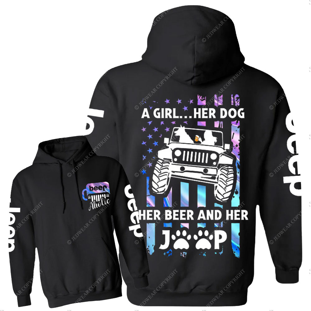 Jp Dog Beer Aholic Casual Hoodie