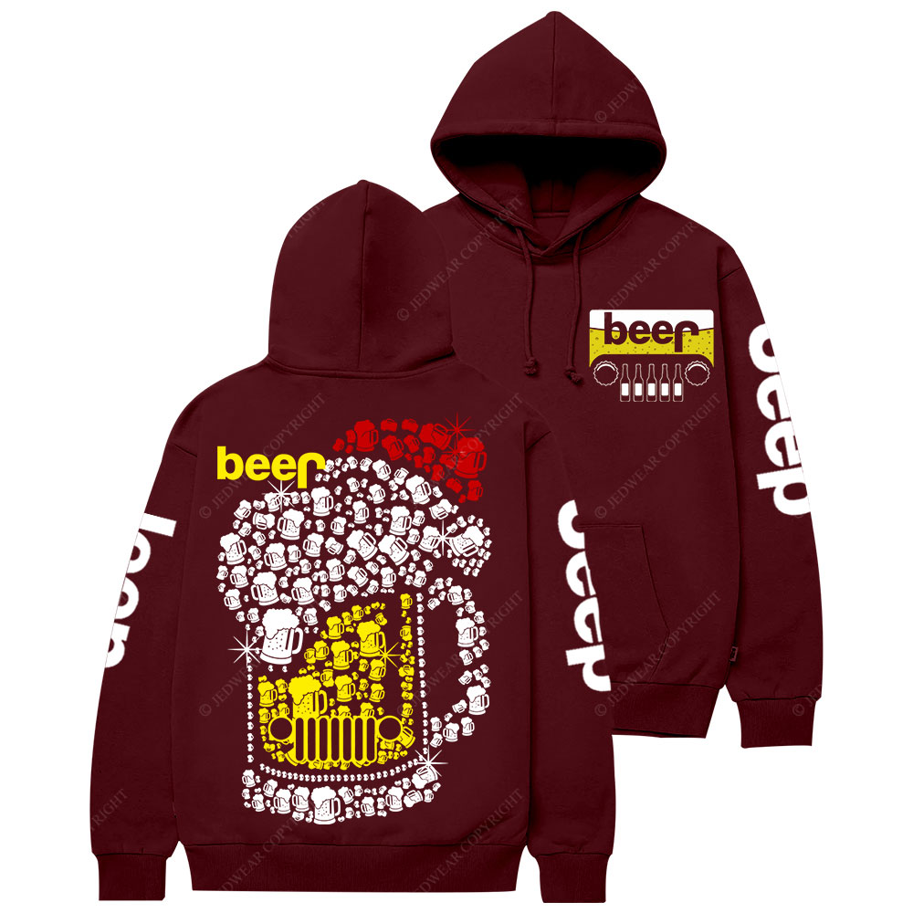Jp beer Merry Christmas Hat Bling Casual Hoodie