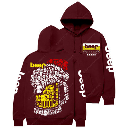 Jp beer Merry Christmas Hat Bling Casual Hoodie