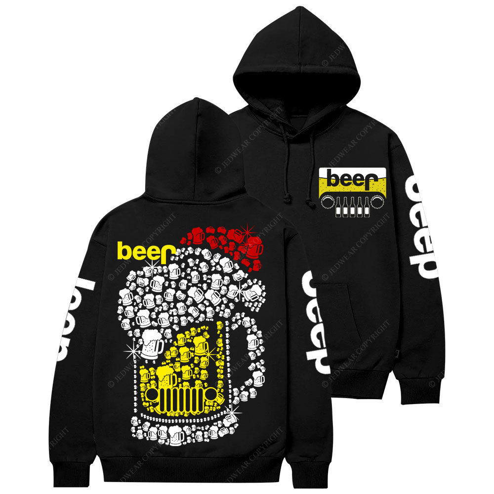 Jp beer Merry Christmas Hat Bling Casual Hoodie