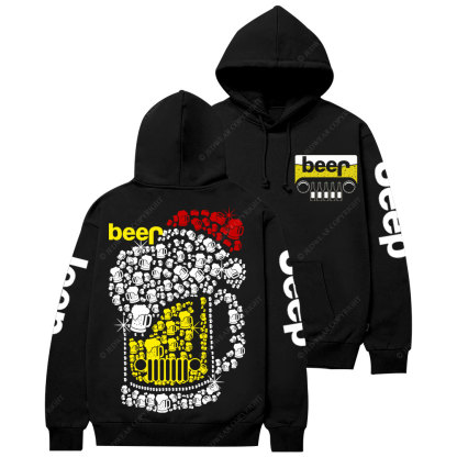 Jp beer Merry Christmas Hat Bling Casual Hoodie