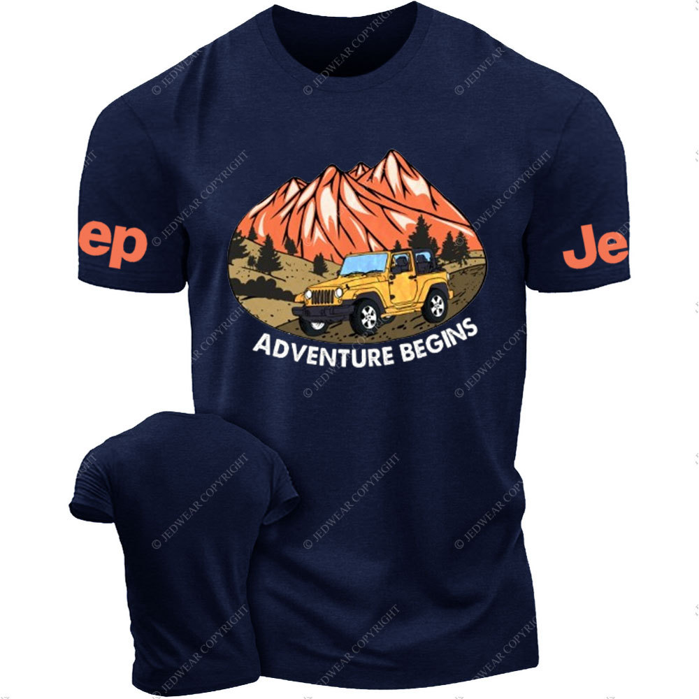 Adventure Begins Off-Road Journey Jp T-Shirt