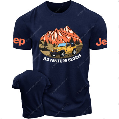Adventure Begins Off-Road Journey Jp T-Shirt