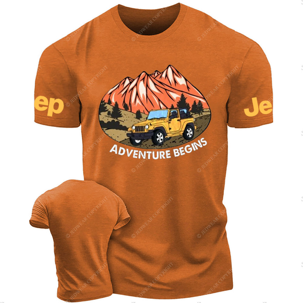Adventure Begins Off-Road Journey Jp T-Shirt