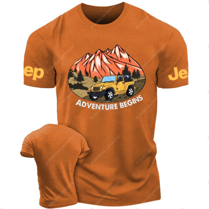 Adventure Begins Off-Road Journey Jp T-Shirt