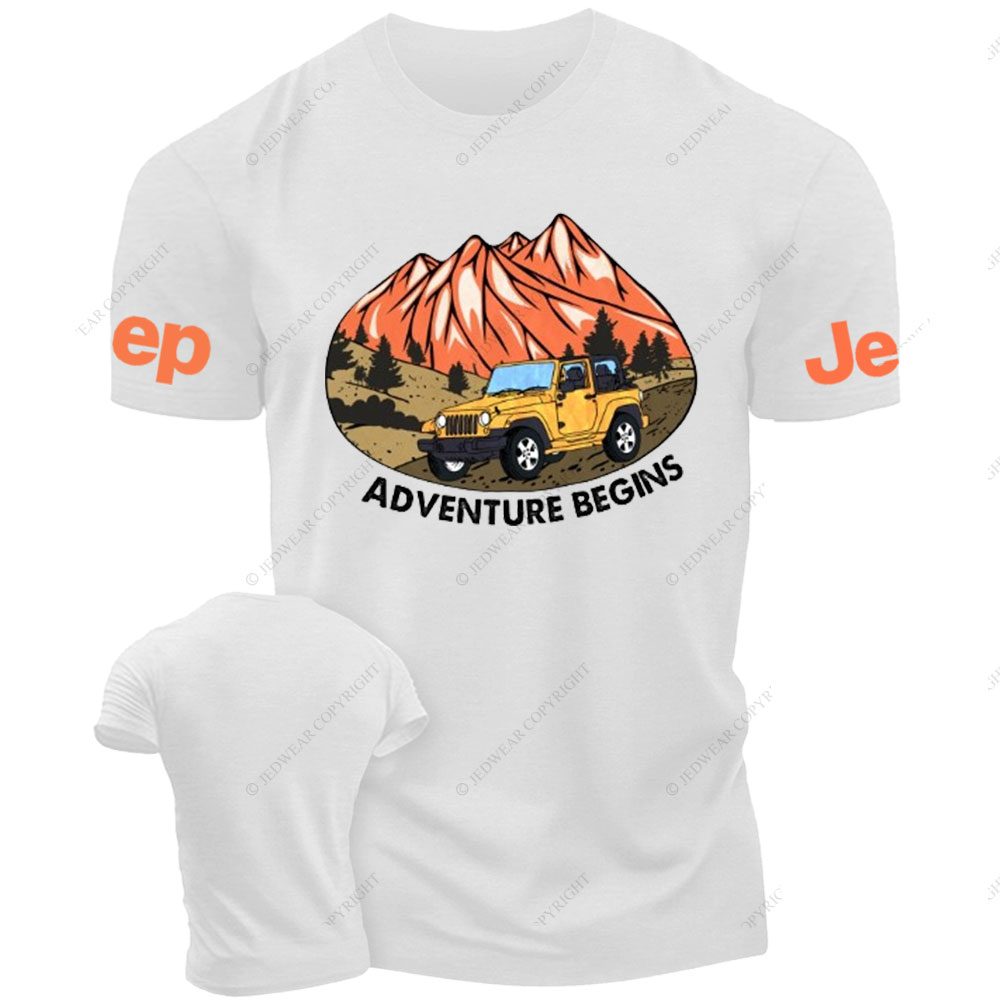 Adventure Begins Off-Road Journey Jp T-Shirt