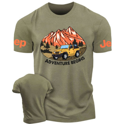 Adventure Begins Off-Road Journey Jp T-Shirt
