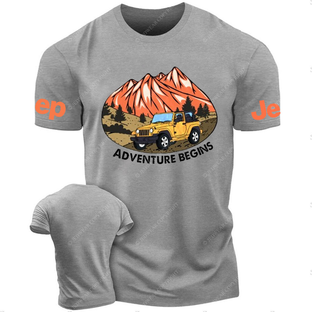 Adventure Begins Off-Road Journey Jp T-Shirt