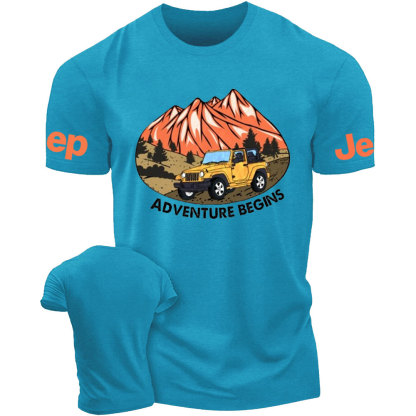 Adventure Begins Off-Road Journey Jp T-Shirt