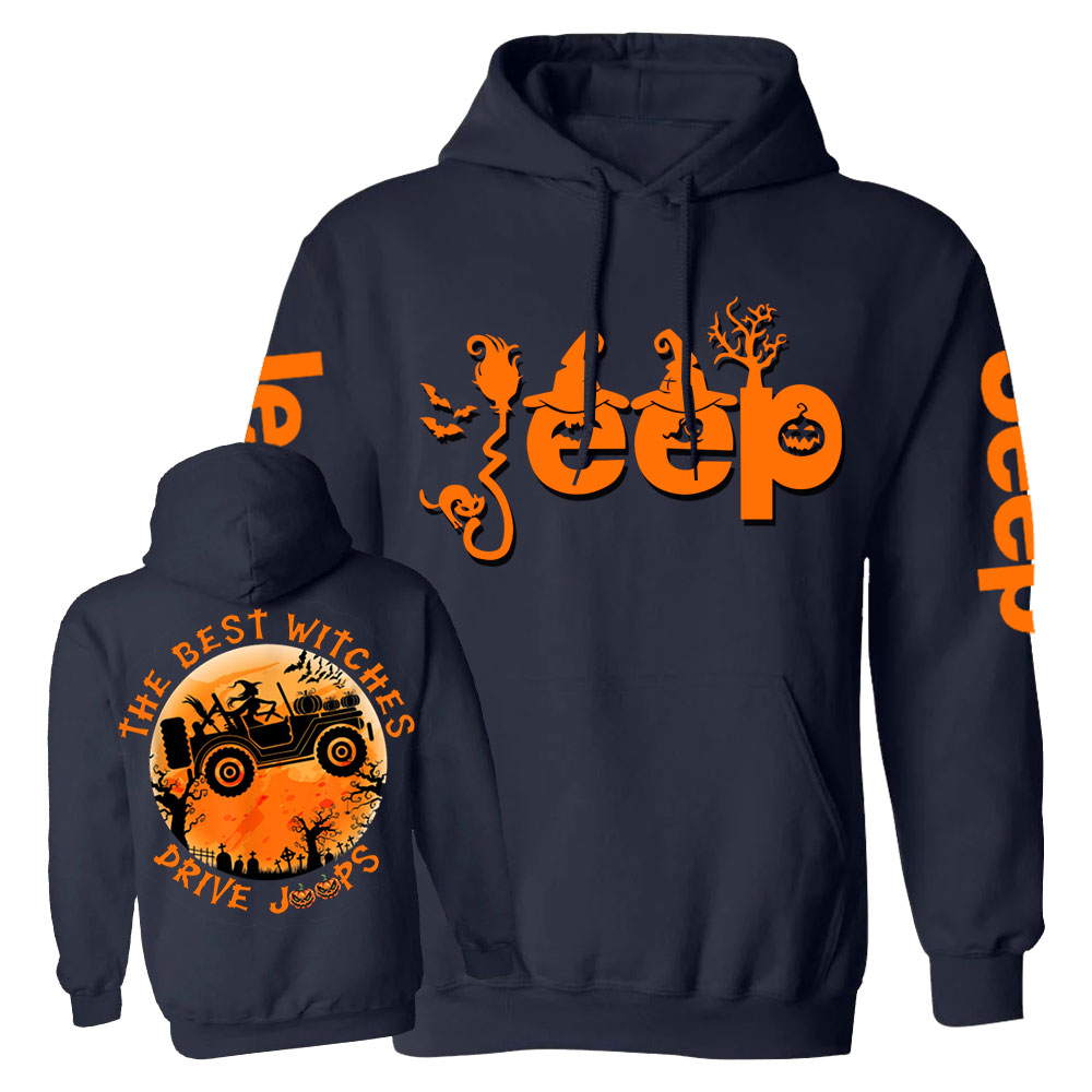 The Best Witches Drive Jps Halloween Double Printed Casual Hoodie