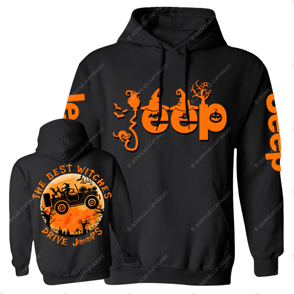 The Best Witches Drive Jps Halloween Double Printed Casual Hoodie