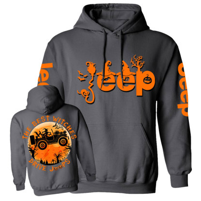 The Best Witches Drive Jps Halloween Double Printed Casual Hoodie