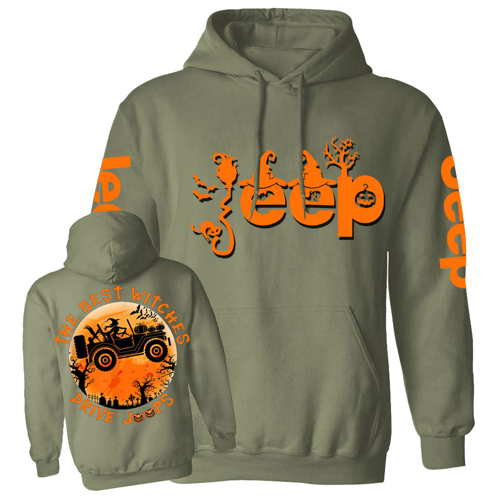 The Best Witches Drive Jps Halloween Double Printed Casual Hoodie
