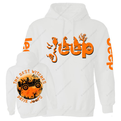 The Best Witches Drive Jps Halloween Double Printed Casual Hoodie