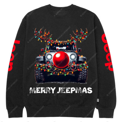 Jp Christmas Red Nose Crew Neck Sweatshirt