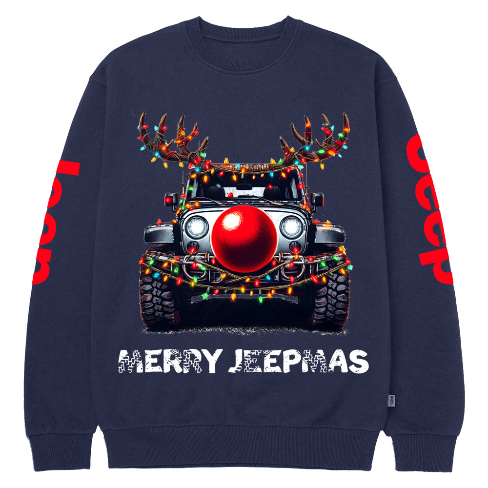 Jp Christmas Red Nose Crew Neck Sweatshirt