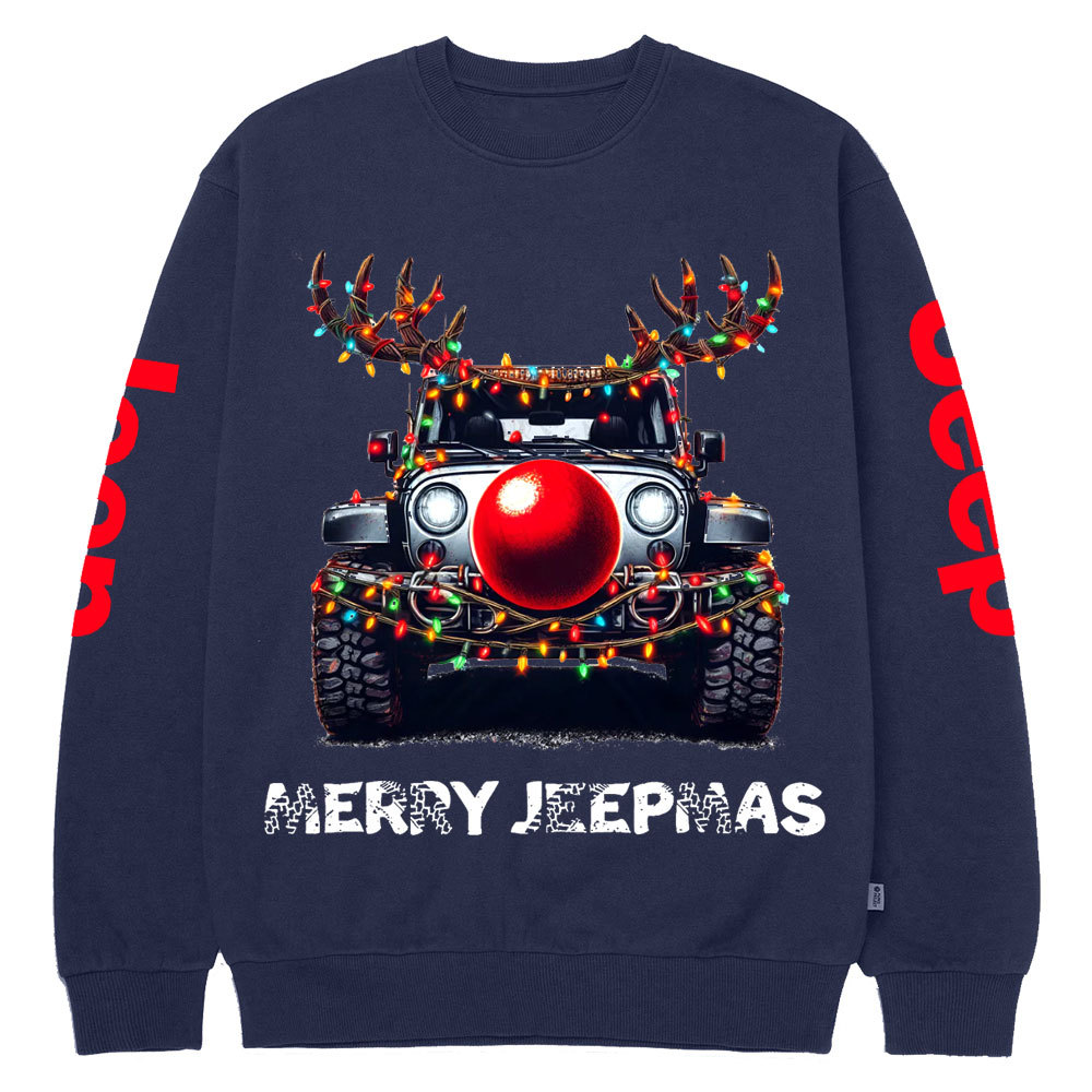 Jp Christmas Red Nose Crew Neck Sweatshirt