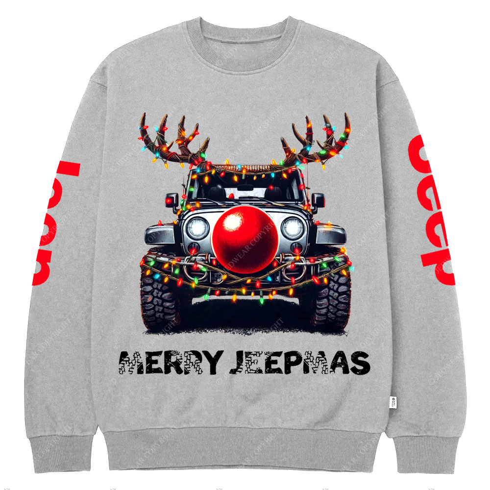 Jp Christmas Red Nose Crew Neck Sweatshirt