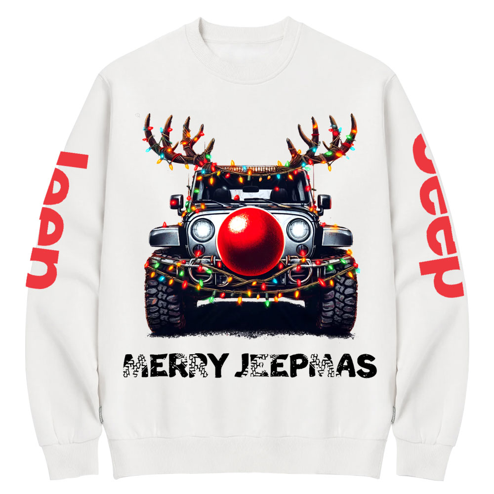 Jp Christmas Red Nose Crew Neck Sweatshirt