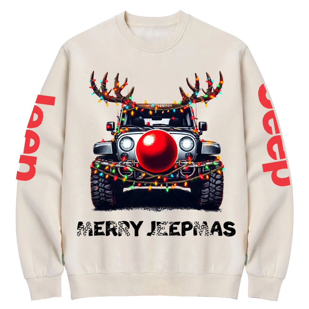 Jp Christmas Red Nose Crew Neck Sweatshirt