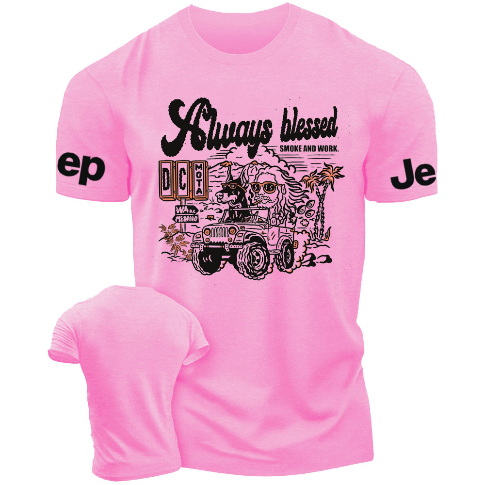 Always Blessed Smoke and Work Dog And Jp Lover T-Shirt