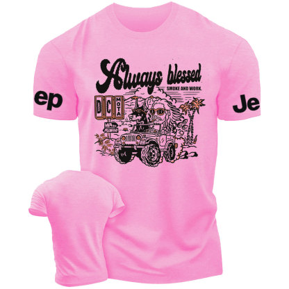 Always Blessed Smoke and Work Dog And Jp Lover T-Shirt