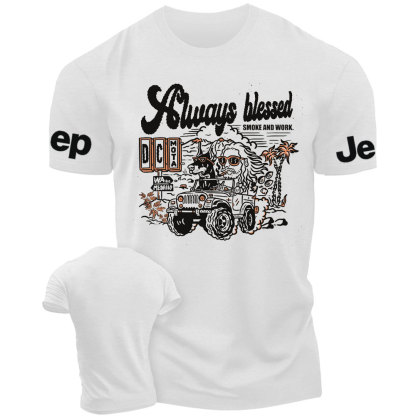 Always Blessed Smoke and Work Dog And Jp Lover T-Shirt